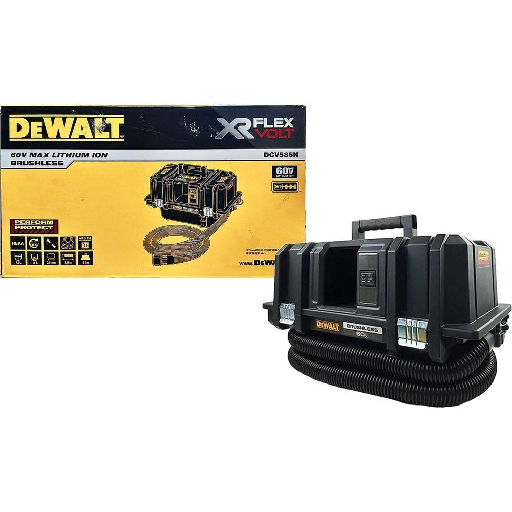 Dewalt DCV585N 60V Flexvolt Cordless Vacuum (Wet & Dry) / Dust Extractor 11L (Bare) - KHM Megatools Corp. Dewalt DCV585N 60V Flexvolt Cordless Vacuum (Wet & Dry) / Dust Extractor 11L (Bare) - KHM Megatools Corp.